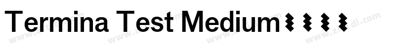 Termina Test Medium字体转换